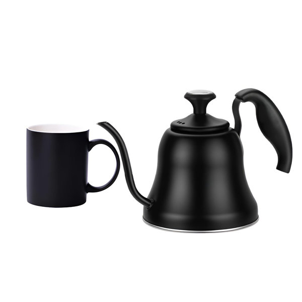 APARTMENTS 0.94 Quart Teapot With Thermometer And Ceramic Coffee Cup